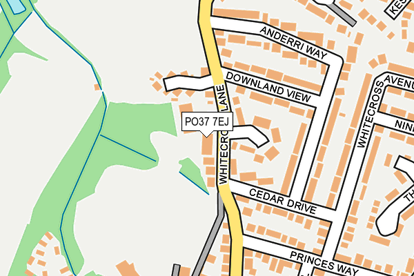 PO37 7EJ map - OS OpenMap – Local (Ordnance Survey) PO37 7EJ map - OS OpenMap – Local (Ordnance Survey)