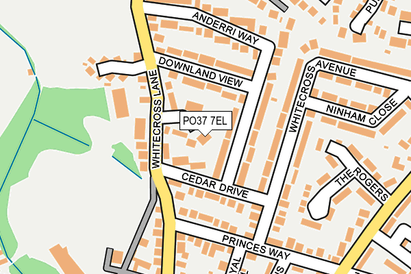 PO37 7EL map - OS OpenMap – Local (Ordnance Survey) PO37 7EL map - OS OpenMap – Local (Ordnance Survey)