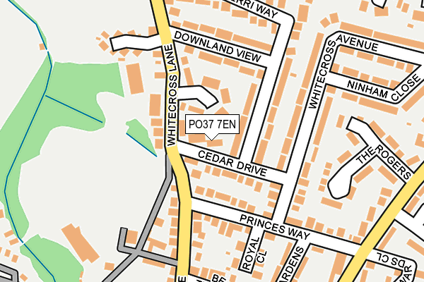 PO37 7EN map - OS OpenMap – Local (Ordnance Survey) PO37 7EN map - OS OpenMap – Local (Ordnance Survey)