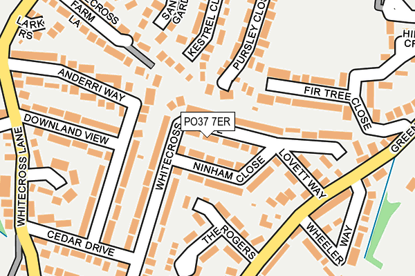 PO37 7ER map - OS OpenMap – Local (Ordnance Survey) PO37 7ER map - OS OpenMap – Local (Ordnance Survey)