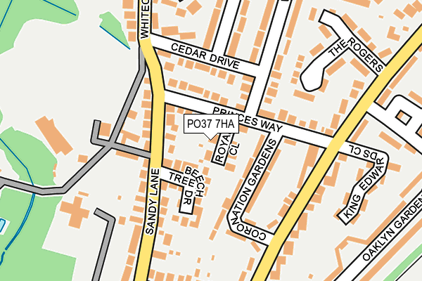 PO37 7HA map - OS OpenMap – Local (Ordnance Survey) PO37 7HA map - OS OpenMap – Local (Ordnance Survey)