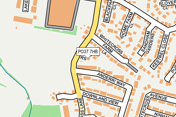 PO37 7HB map - OS OpenMap – Local (Ordnance Survey) PO37 7HB map - OS OpenMap – Local (Ordnance Survey)