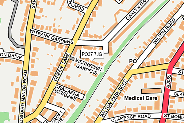 PO37 7JG map - OS OpenMap – Local (Ordnance Survey) PO37 7JG map - OS OpenMap – Local (Ordnance Survey)