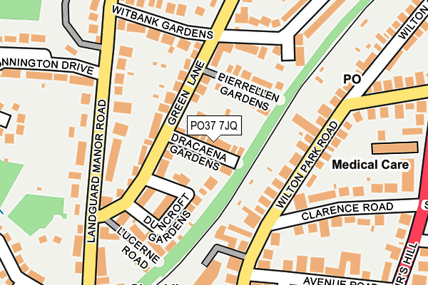 PO37 7JQ map - OS OpenMap – Local (Ordnance Survey) PO37 7JQ map - OS OpenMap – Local (Ordnance Survey)