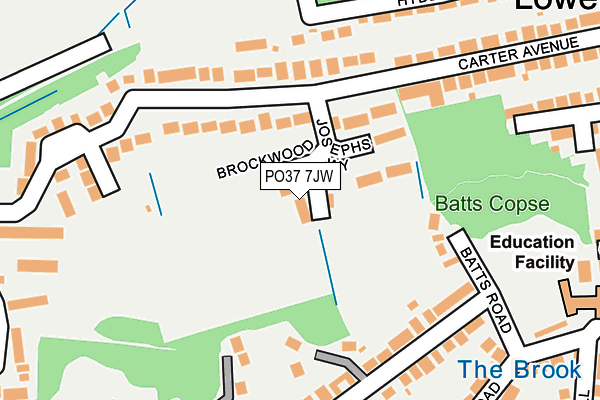 PO37 7JW map - OS OpenMap – Local (Ordnance Survey) PO37 7JW map - OS OpenMap – Local (Ordnance Survey)