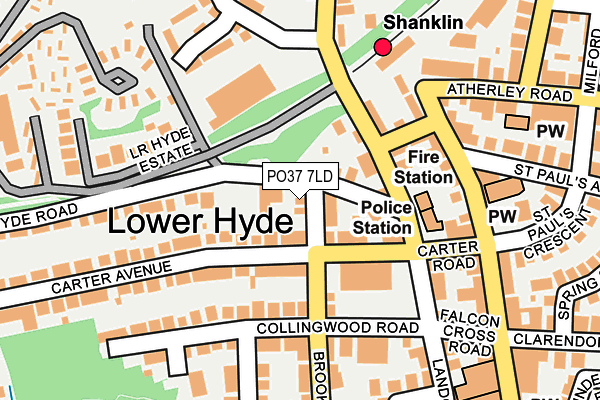 PO37 7LD map - OS OpenMap – Local (Ordnance Survey) PO37 7LD map - OS OpenMap – Local (Ordnance Survey)