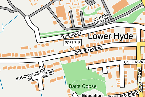PO37 7LF map - OS OpenMap – Local (Ordnance Survey) PO37 7LF map - OS OpenMap – Local (Ordnance Survey)
