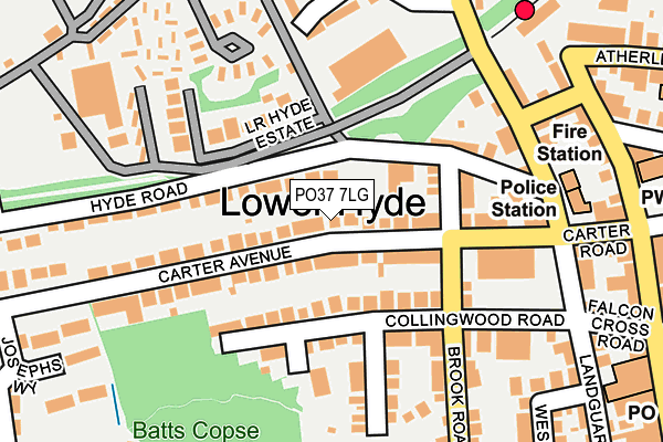 PO37 7LG map - OS OpenMap – Local (Ordnance Survey) PO37 7LG map - OS OpenMap – Local (Ordnance Survey)