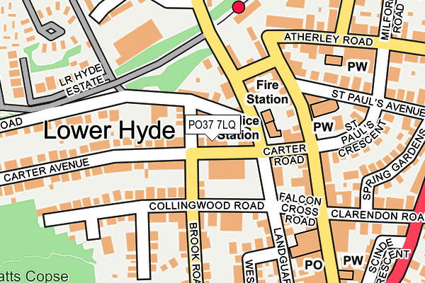 PO37 7LQ map - OS OpenMap – Local (Ordnance Survey) PO37 7LQ map - OS OpenMap – Local (Ordnance Survey)
