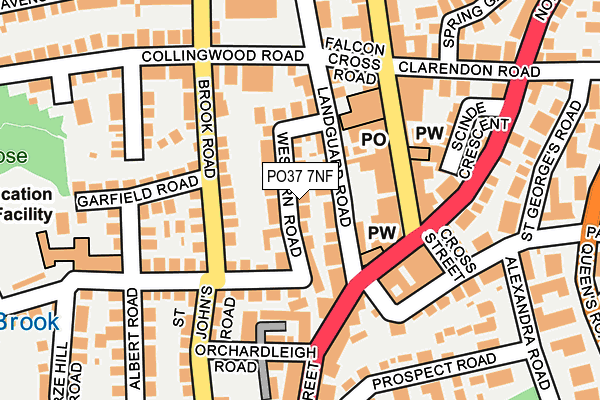 PO37 7NF map - OS OpenMap – Local (Ordnance Survey) PO37 7NF map - OS OpenMap – Local (Ordnance Survey)