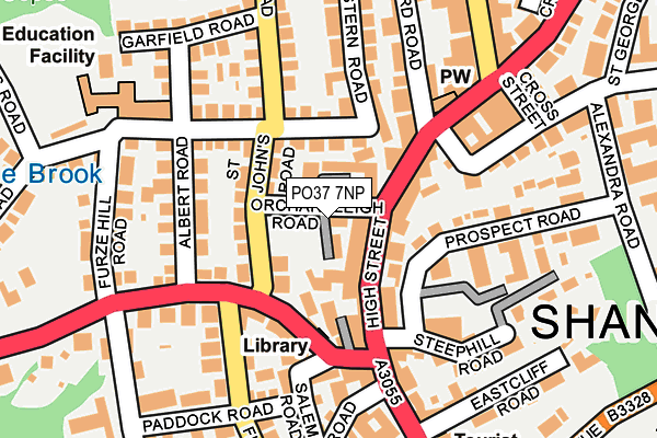 PO37 7NP map - OS OpenMap – Local (Ordnance Survey) PO37 7NP map - OS OpenMap – Local (Ordnance Survey)