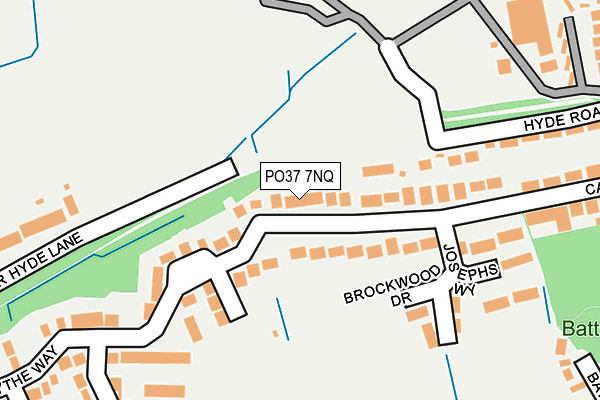 PO37 7NQ map - OS OpenMap – Local (Ordnance Survey) PO37 7NQ map - OS OpenMap – Local (Ordnance Survey)