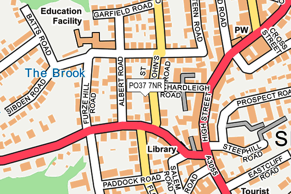 PO37 7NR map - OS OpenMap – Local (Ordnance Survey) PO37 7NR map - OS OpenMap – Local (Ordnance Survey)