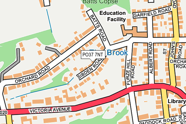 PO37 7NT map - OS OpenMap – Local (Ordnance Survey) PO37 7NT map - OS OpenMap – Local (Ordnance Survey)