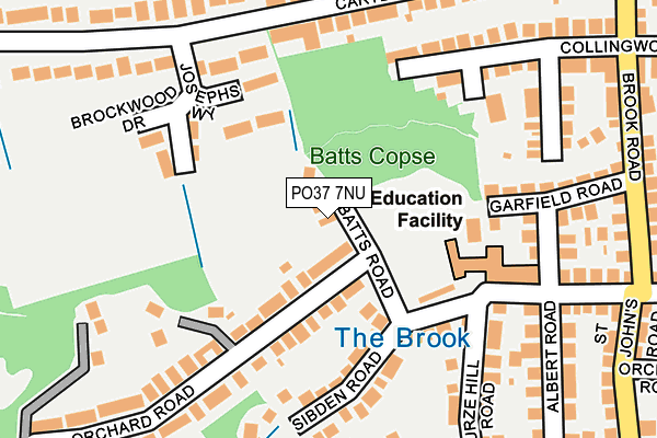 PO37 7NU map - OS OpenMap – Local (Ordnance Survey) PO37 7NU map - OS OpenMap – Local (Ordnance Survey)