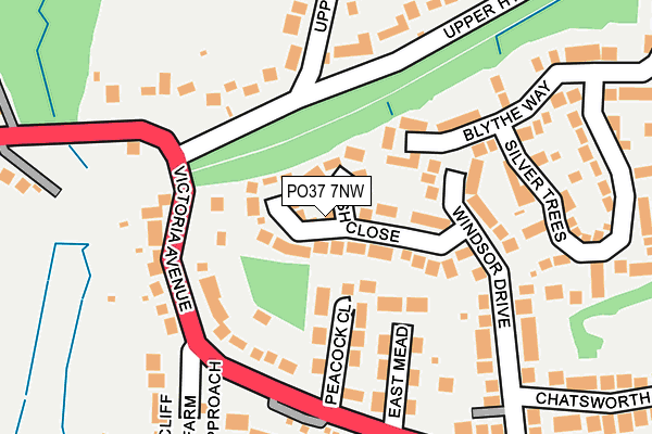 PO37 7NW map - OS OpenMap – Local (Ordnance Survey) PO37 7NW map - OS OpenMap – Local (Ordnance Survey)