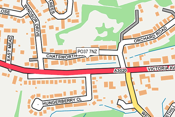 PO37 7NZ map - OS OpenMap – Local (Ordnance Survey) PO37 7NZ map - OS OpenMap – Local (Ordnance Survey)