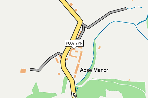 PO37 7PN map - OS OpenMap – Local (Ordnance Survey) PO37 7PN map - OS OpenMap – Local (Ordnance Survey)