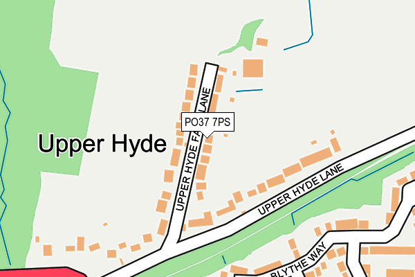 PO37 7PS map - OS OpenMap – Local (Ordnance Survey) PO37 7PS map - OS OpenMap – Local (Ordnance Survey)