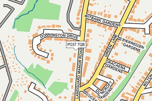 PO37 7QB map - OS OpenMap – Local (Ordnance Survey) PO37 7QB map - OS OpenMap – Local (Ordnance Survey)