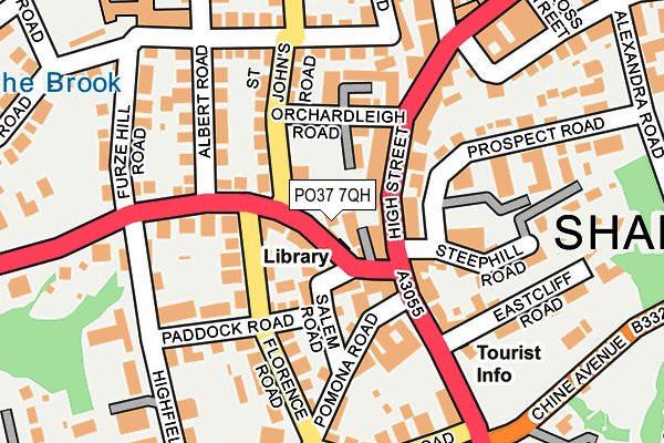 PO37 7QH map - OS OpenMap – Local (Ordnance Survey) PO37 7QH map - OS OpenMap – Local (Ordnance Survey)