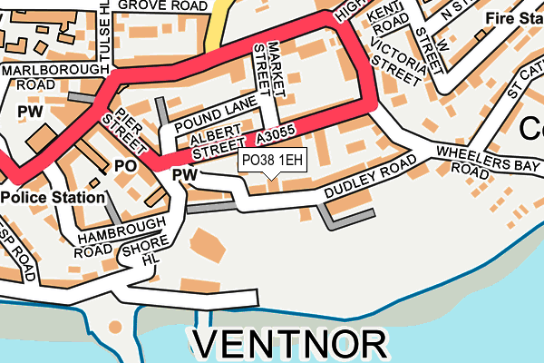 PO38 1EH map - OS OpenMap – Local (Ordnance Survey) PO38 1EH map - OS OpenMap – Local (Ordnance Survey)