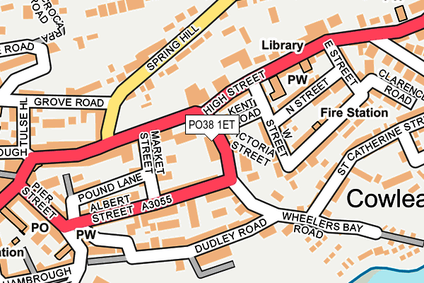 PO38 1ET map - OS OpenMap – Local (Ordnance Survey) PO38 1ET map - OS OpenMap – Local (Ordnance Survey)