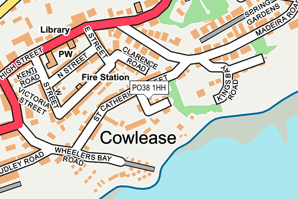 PO38 1HH map - OS OpenMap – Local (Ordnance Survey) PO38 1HH map - OS OpenMap – Local (Ordnance Survey)