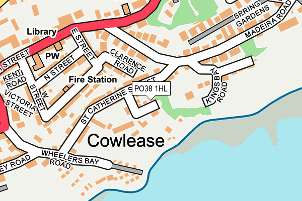PO38 1HL map - OS OpenMap – Local (Ordnance Survey) PO38 1HL map - OS OpenMap – Local (Ordnance Survey)