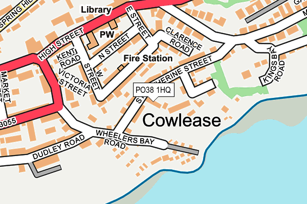 PO38 1HQ map - OS OpenMap – Local (Ordnance Survey) PO38 1HQ map - OS OpenMap – Local (Ordnance Survey)