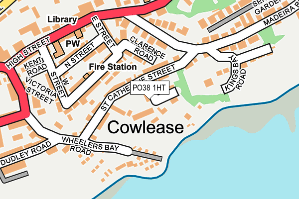 PO38 1HT map - OS OpenMap – Local (Ordnance Survey) PO38 1HT map - OS OpenMap – Local (Ordnance Survey)