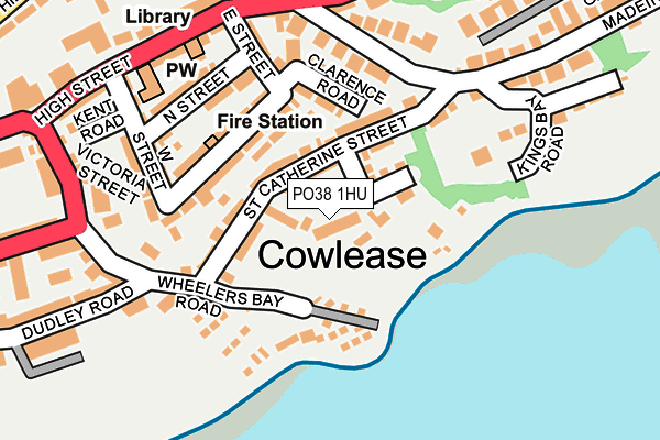 PO38 1HU map - OS OpenMap – Local (Ordnance Survey) PO38 1HU map - OS OpenMap – Local (Ordnance Survey)