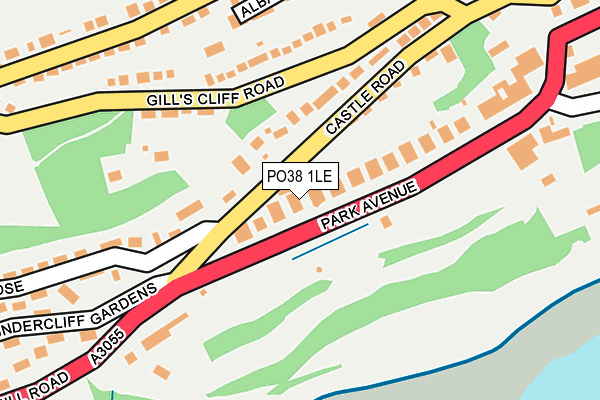 PO38 1LE map - OS OpenMap – Local (Ordnance Survey) PO38 1LE map - OS OpenMap – Local (Ordnance Survey)