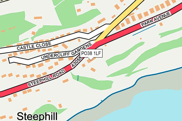 PO38 1LF map - OS OpenMap – Local (Ordnance Survey) PO38 1LF map - OS OpenMap – Local (Ordnance Survey)