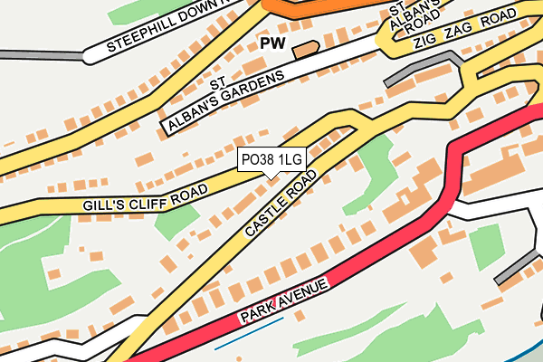 PO38 1LG map - OS OpenMap – Local (Ordnance Survey) PO38 1LG map - OS OpenMap – Local (Ordnance Survey)