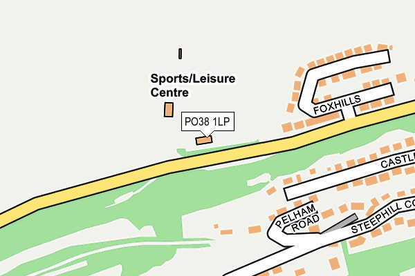 PO38 1LP map - OS OpenMap – Local (Ordnance Survey) PO38 1LP map - OS OpenMap – Local (Ordnance Survey)