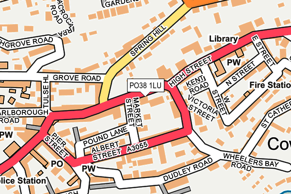 PO38 1LU map - OS OpenMap – Local (Ordnance Survey) PO38 1LU map - OS OpenMap – Local (Ordnance Survey)