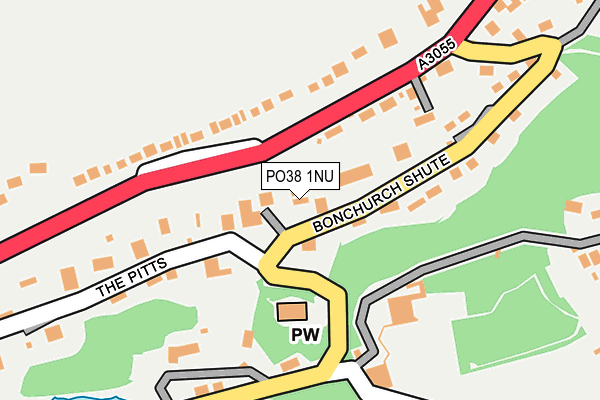 PO38 1NU map - OS OpenMap – Local (Ordnance Survey) PO38 1NU map - OS OpenMap – Local (Ordnance Survey)