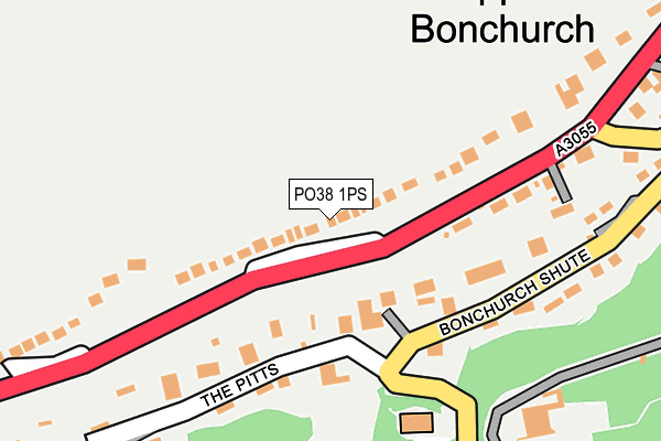 PO38 1PS map - OS OpenMap – Local (Ordnance Survey) PO38 1PS map - OS OpenMap – Local (Ordnance Survey)