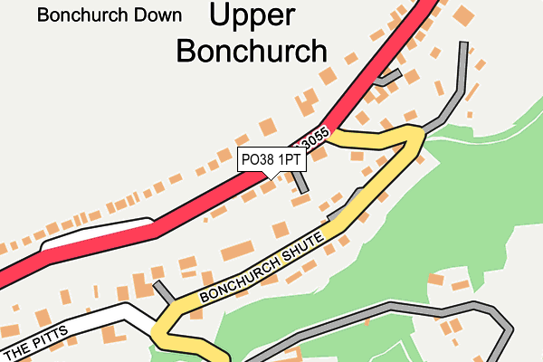 PO38 1PT map - OS OpenMap – Local (Ordnance Survey) PO38 1PT map - OS OpenMap – Local (Ordnance Survey)