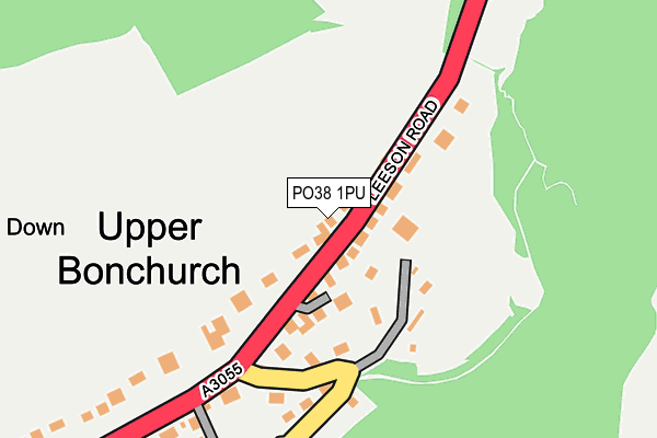 PO38 1PU map - OS OpenMap – Local (Ordnance Survey) PO38 1PU map - OS OpenMap – Local (Ordnance Survey)
