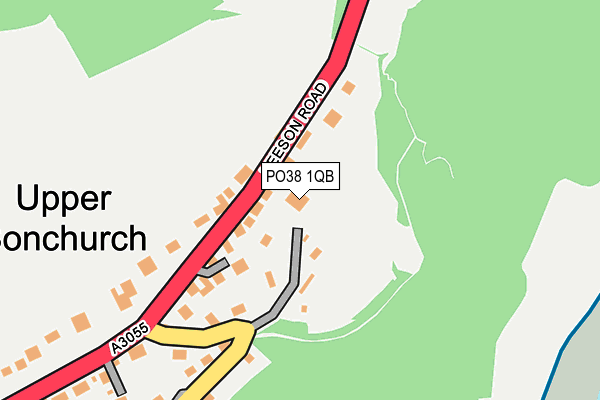PO38 1QB map - OS OpenMap – Local (Ordnance Survey) PO38 1QB map - OS OpenMap – Local (Ordnance Survey)