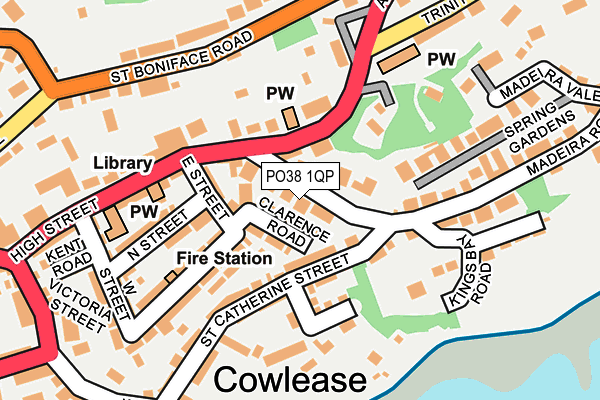 PO38 1QP map - OS OpenMap – Local (Ordnance Survey) PO38 1QP map - OS OpenMap – Local (Ordnance Survey)