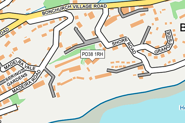 PO38 1RH map - OS OpenMap – Local (Ordnance Survey) PO38 1RH map - OS OpenMap – Local (Ordnance Survey)