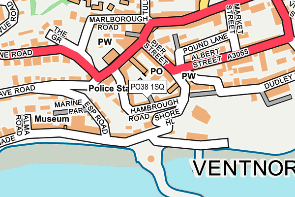 PO38 1SQ map - OS OpenMap – Local (Ordnance Survey) PO38 1SQ map - OS OpenMap – Local (Ordnance Survey)
