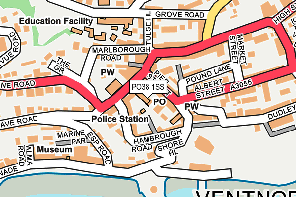 PO38 1SS map - OS OpenMap – Local (Ordnance Survey) PO38 1SS map - OS OpenMap – Local (Ordnance Survey)