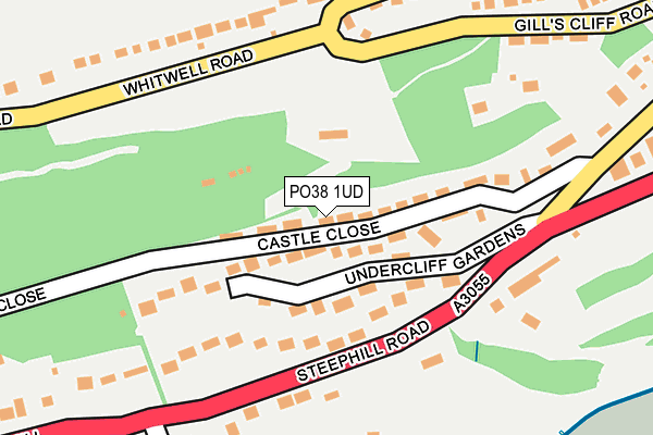 PO38 1UD map - OS OpenMap – Local (Ordnance Survey) PO38 1UD map - OS OpenMap – Local (Ordnance Survey)