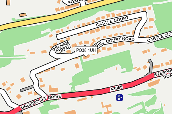 PO38 1UH map - OS OpenMap – Local (Ordnance Survey) PO38 1UH map - OS OpenMap – Local (Ordnance Survey)