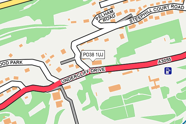 PO38 1UJ map - OS OpenMap – Local (Ordnance Survey) PO38 1UJ map - OS OpenMap – Local (Ordnance Survey)
