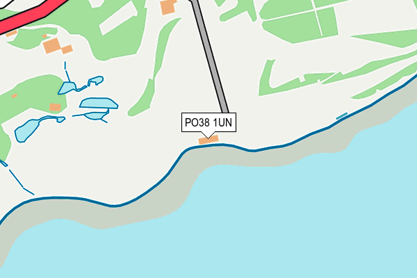 PO38 1UN map - OS OpenMap – Local (Ordnance Survey) PO38 1UN map - OS OpenMap – Local (Ordnance Survey)
